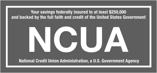 Insured by the NCUA logo
